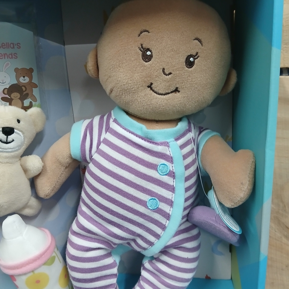 New Manhattan Toy Wee Baby Stella Beige Sleepy Times Scent 12" Soft Baby Doll - Picture 6 of 9